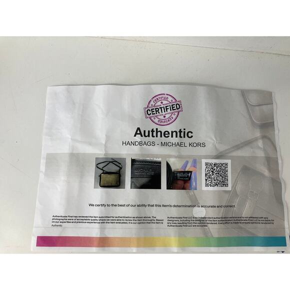 MICHAEL KORS SMALL BLACK, GOLD LEATHER CROSSBODY BAG (ASIS) - Picture 16 of 16